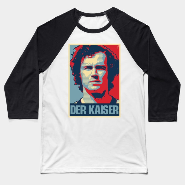 Der Kaiser Baseball T-Shirt by DAFTFISH